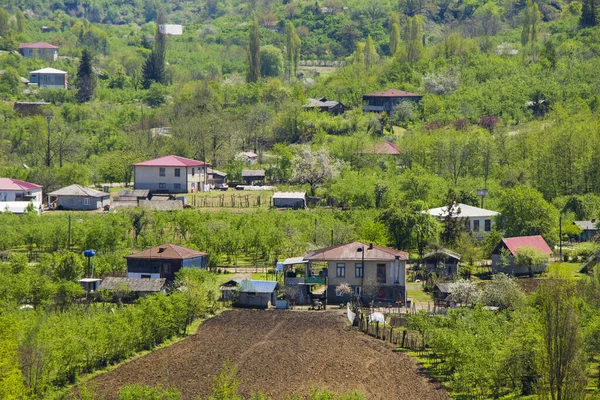 Villaggio Samegrelo Georgia Luce Del Giorno All Aperto Campagna Georgia — Foto Stock