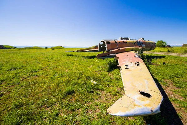 Samolot Odrzutowy Armii Radzieckiej Dolinie Shiraqi Kacheti Gruzja — Zdjęcie stockowe