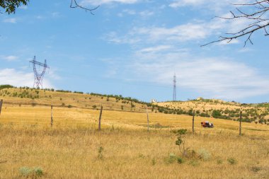 Landscape and view of courtyard, garden in Village of Georgia