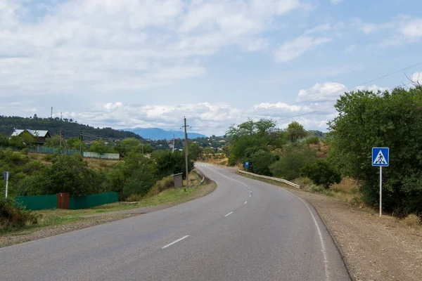 Landschap Uitzicht Snelweg Weg Georgië — Stockfoto