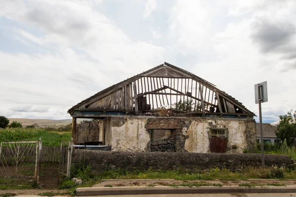 Пейзаж Краєвид Цалці Грузія Зелене Поле Квіти Хмари — стокове фото