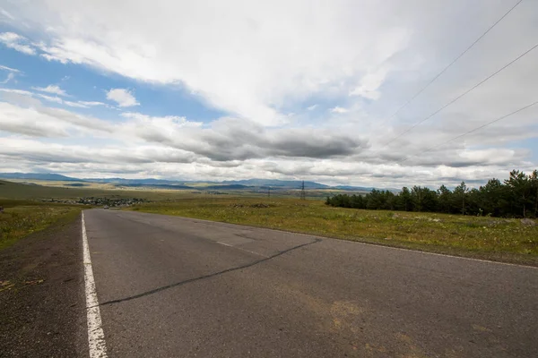 Landschap Van Snelweg Weg Uitzicht Georgië Reizen Foto — Stockfoto