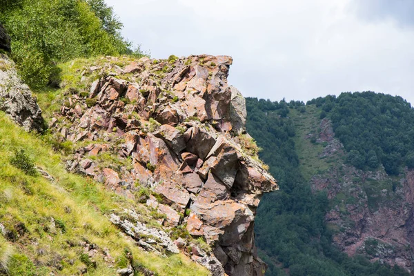 Grüne Berglandschaft Und Aussicht Georgien Gebirge Truso — Stockfoto