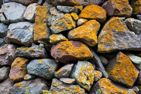 Gammal Stenmur Mossa Och Mögel Stenen Georgien — Stockfoto