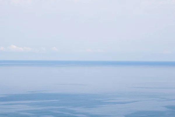 Meereshorizont Wasser Und Himmel Hintergrund Blaue Farbe Landschaft Und Blick — Stockfoto