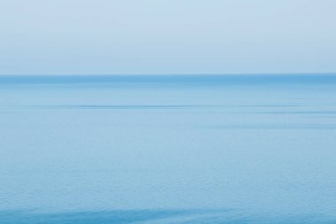 Mavi deniz ufuk arkaplanı, mavi renk gradyanı, manzara ve manzara