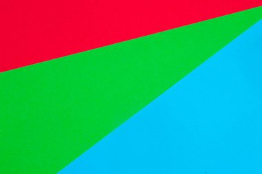 Colorful paper background, paper board and geometric figures