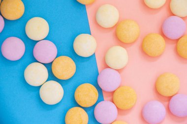 Renkli arka planda şeker, güzel duvar kağıdı.