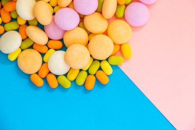 Renkli arka planda şeker, güzel duvar kağıdı.