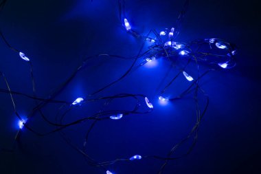 Noel ışıkları arka plan, dekorasyon ve yol gösterici ışıklar