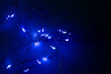 Noel ışıkları arka plan, dekorasyon ve yol gösterici ışıklar