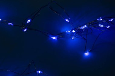 Noel ışıkları arka plan, dekorasyon ve yol gösterici ışıklar