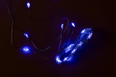 Noel ışıkları arka plan, dekorasyon ve yol gösterici ışıklar