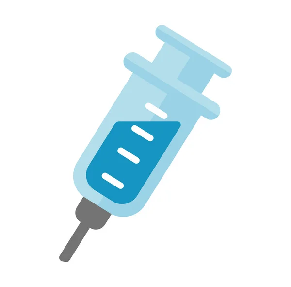 Injection Vector Icon Illustration Covid Coronavirus Vaccine — Stock Vector