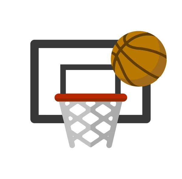 Illustration Von Basketball Vektor Symbolen Sport Aktivität — Stockvektor