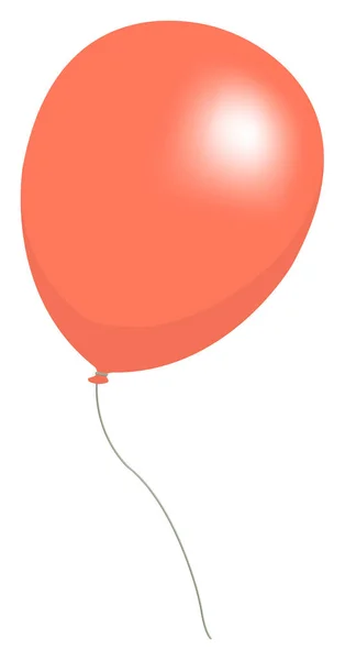 Illustration Vectorielle Colorée Ballon Hélium Orange — Image vectorielle