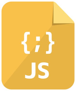 Javascript simgesi the major programlama dili vektör resimleme (renk sürümü )