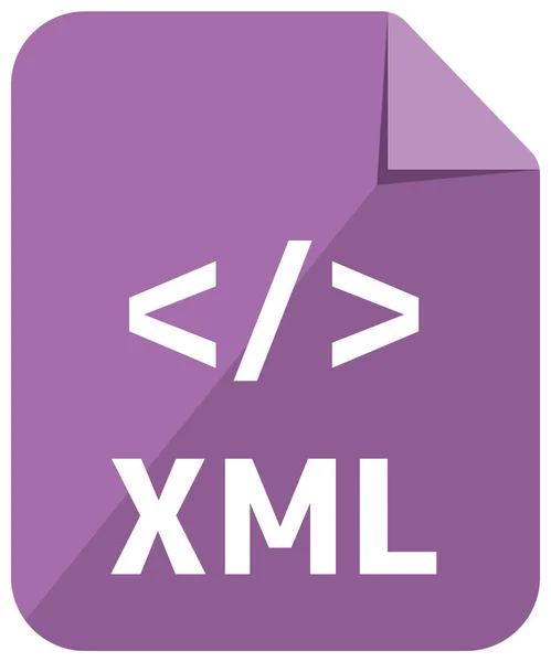 Icono Xml Estocástico Ilustración Principal Del Vector Del Lenguaje Programación — Archivo Imágenes Vectoriales