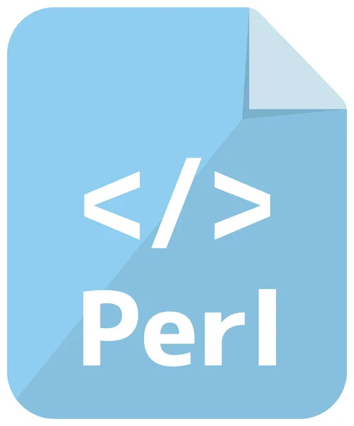 Perl Icon Major Programming Language Vector Icon Illustration Color Version — Stock Vector