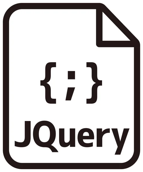 Jquery Icon Major Programming Language Vector Icon Illustration — ストックベクタ