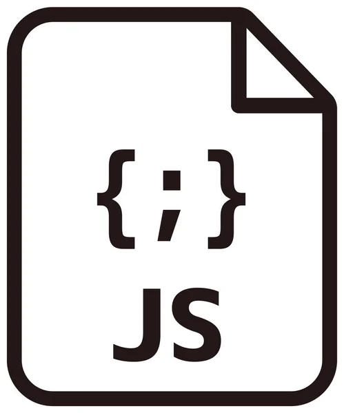 Icono Javascript Ícono Vector Lenguaje Programación Principal Ilustración — Archivo Imágenes Vectoriales