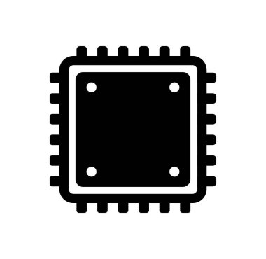Bilgisayar İşlemcisi vektör resimlemesi