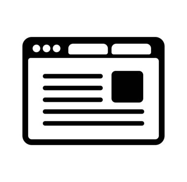 Yaygın internet tarayıcı vektör illüstrasyonu