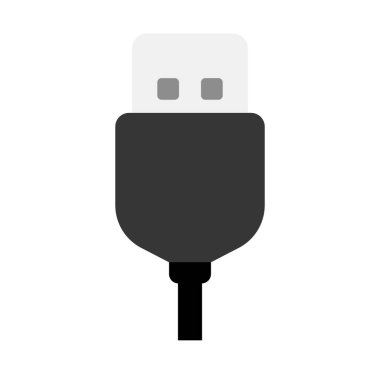 USB kablo vektör illüstrasyonu