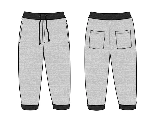 Illustrazione Vettoriale Pantaloni Casual Sudore — Vettoriale Stock