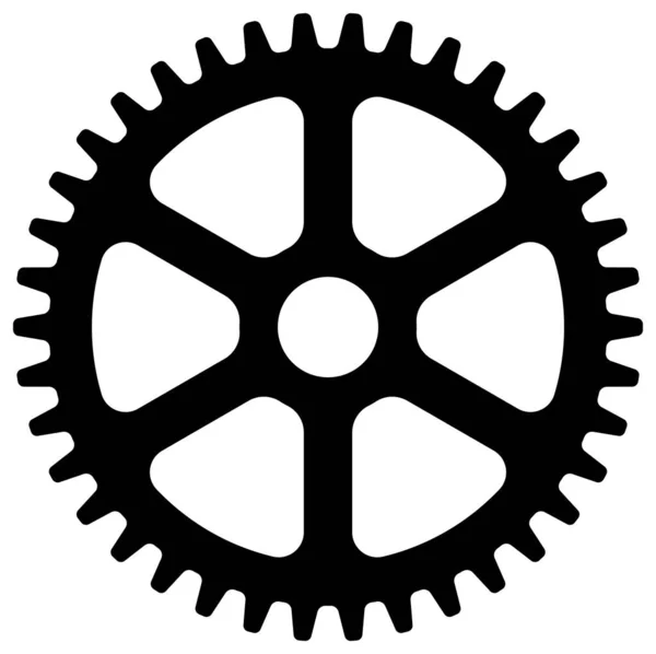 Equipo Máquina Cogwheel Vector Icono Ilustratio — Vector de stock