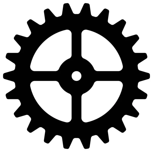 Equipo Máquina Cogwheel Vector Icono Ilustratio — Vector de stock