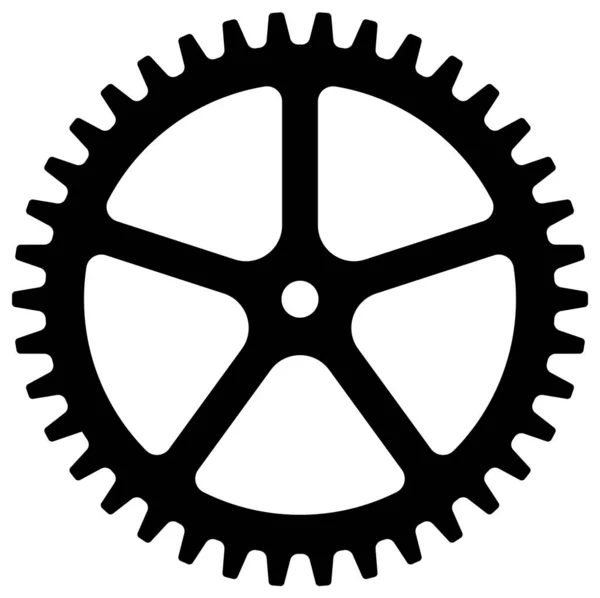 Machine Gear Cogwheel Vector Icon Illustratio — Stock Vector