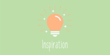 Ampul (iş ilhamı) vektör illüstrasyonu