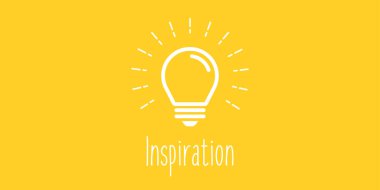 Ampul (iş ilhamı) vektör illüstrasyonu