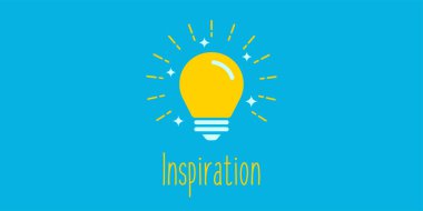 Ampul (iş ilhamı) vektör illüstrasyonu