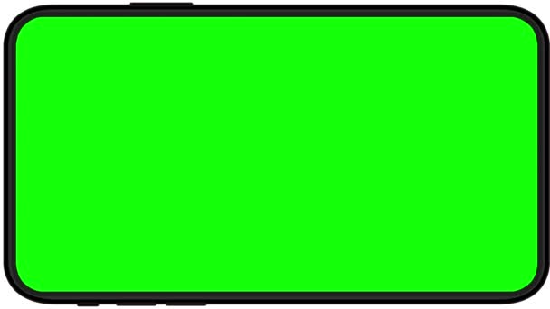 Animering Rörliga Smartphone Mockups Grön Bakgrund För Chroma Nyckel Smartphone — Stockvideo