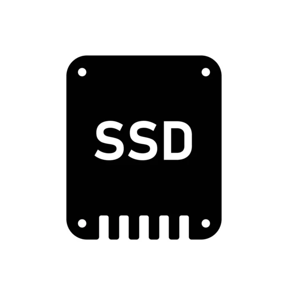 Ikona Wektorowa Ssd Solid State Drive — Wektor stockowy