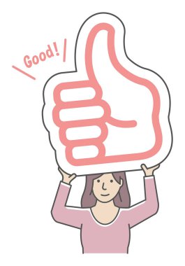 Karton tabağı tutan genç bir kadın..