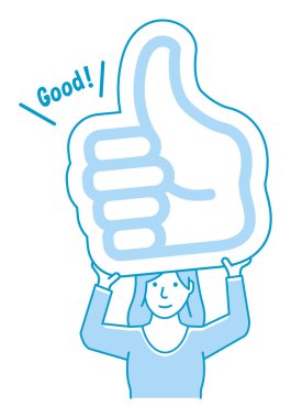 Karton tabağı tutan genç bir kadın..