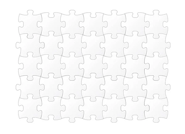 Kirakós Puzzle Sablon Vektor Illusztráció — Stock Vector