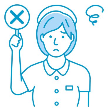 Hemşire pankart vektör illüstrasyonu gösteriyor