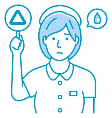 Hemşire pankart vektör illüstrasyonu gösteriyor