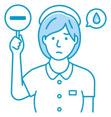 Hemşire pankart vektör illüstrasyonu gösteriyor