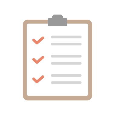 Kontrol listesi, tıbbi kontrol formu vektör illüstrasyonu