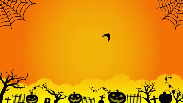 Halloween Motiv Animationsfilm Kein Text — Stockvideo