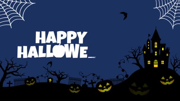 Halloween Motiv Animationsfilm — Stockvideo