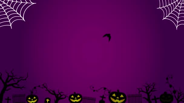 Halloween Motiv Animationsfilm Kein Text — Stockvideo