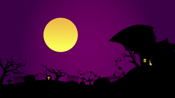 Motyw Halloween Animacji — Wideo stockowe