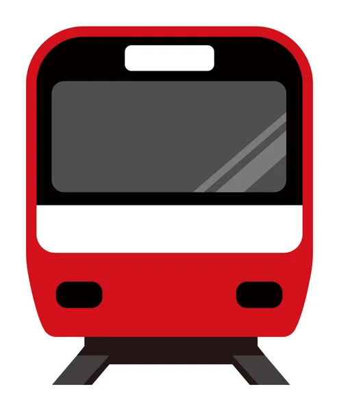 Icono Del Tren Vista Frontal Vector Ilustración — Archivo Imágenes Vectoriales