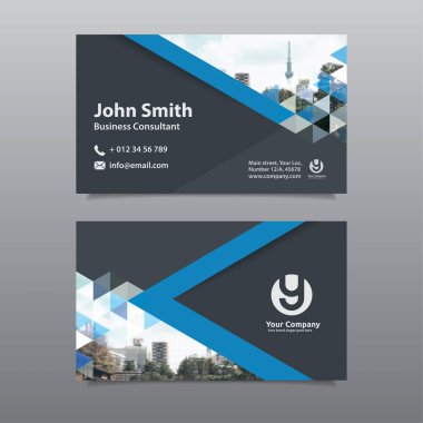 Kartvizit şablonu, vektör çizimi